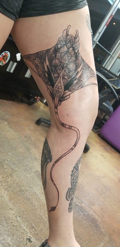 Burning Jackal Tattoo