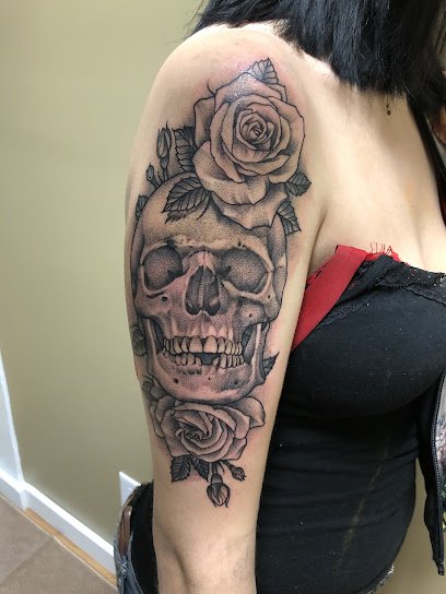 Blue suede shoe tattoo