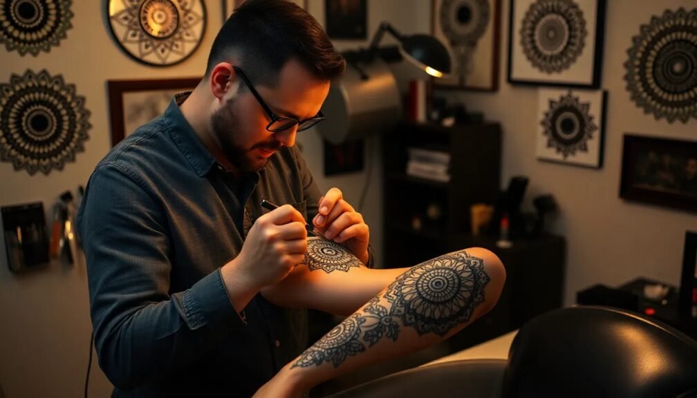 Mandala Tattoo Artist: Unveiling the Art of Inked Symmetry